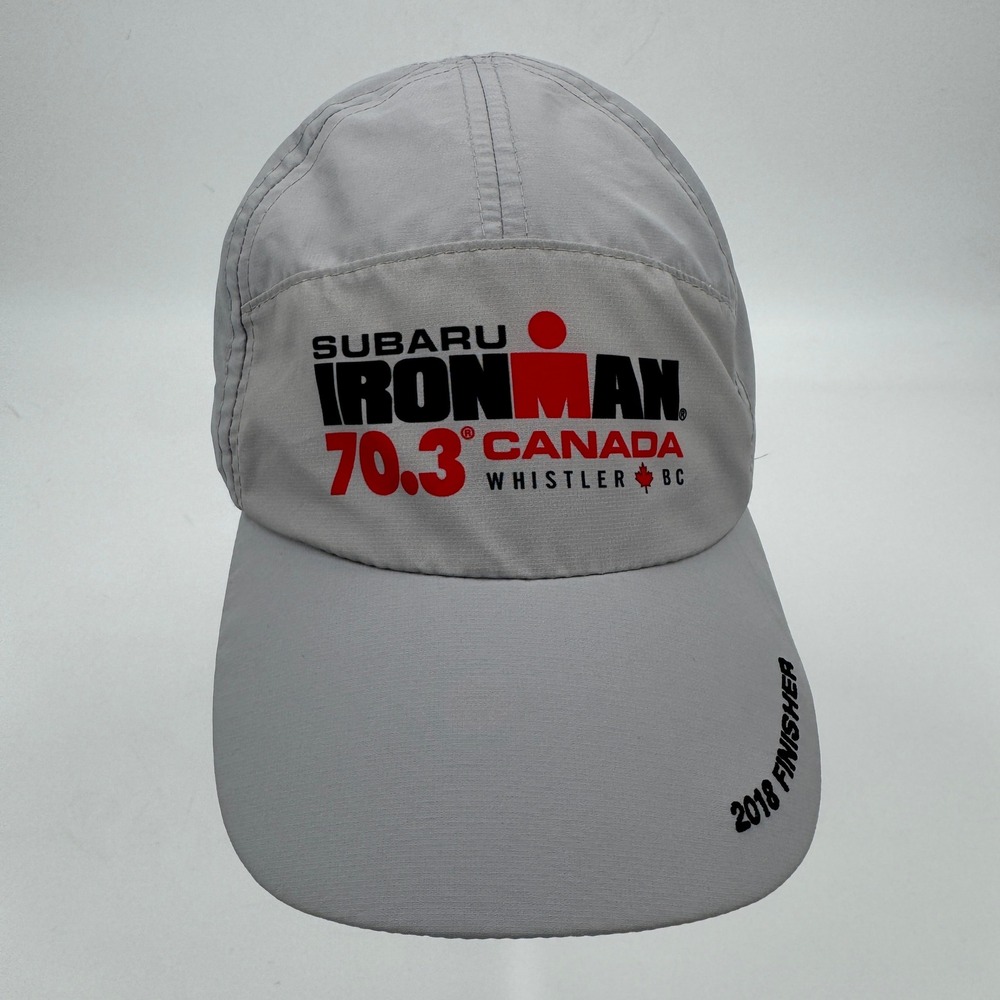 Boco Gear Subaru Ironman 70.3 Canada‎ Whistler 2018 Finisher Running Hat Gray OS